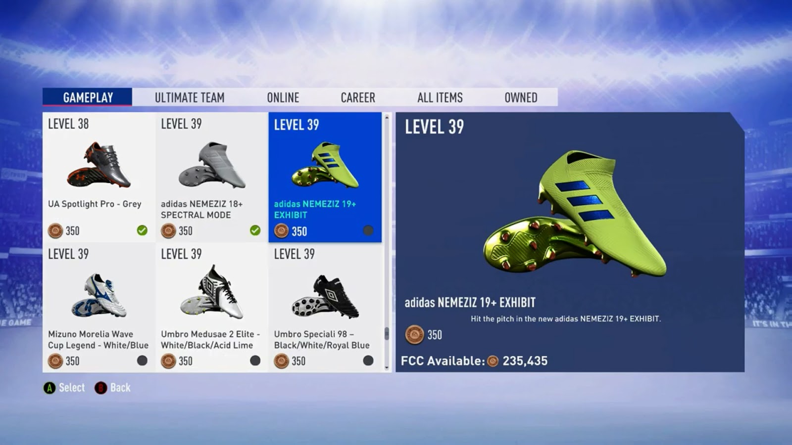 Adidas sales fifa 19